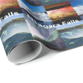 Papier Cadeau Niagara Falls New York (Coin rond)