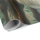 PAPIER CADEAU NICE HORSE (Coin rond)