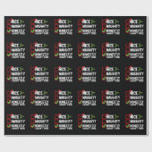 Papier Cadeau Nice Naughty Honnêtement Je n'étais pas là Noël (Plat)