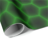 Papier Cadeau Nid d'abeilles vert (Coin rond)