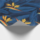 Papier Cadeau Night bird of Paradise garden 2 (Coin)