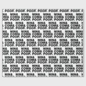 PAPIER CADEAU NIN & COM & POOP. (Plat)