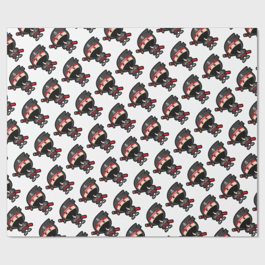 Papier Cadeau Ninja Boy (Plat)