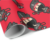 Papier Cadeau Ninja Boy (Coin rond)
