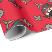 Papier Cadeau Ninja Boy (Coin rond)