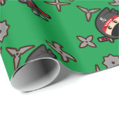 Papier Cadeau Ninja Boy (Coin rond)