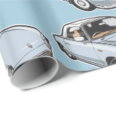 Papier Cadeau Nissan Figaro Pale Aqua (Coin rond)