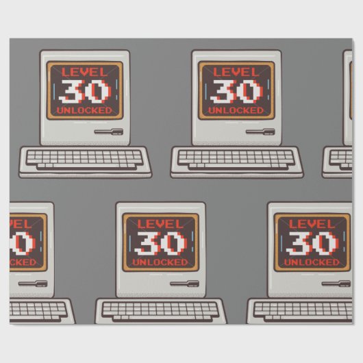 Papier Cadeau Niveau 30 déverrouillé (Plat)