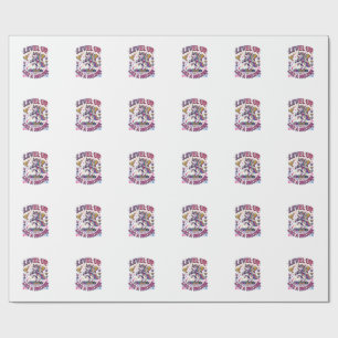 Papier Cadeau Niveau de licorne Montez comme une publicité de li