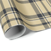 Papier Cadeau No. 07 de plaid (Coin rond)