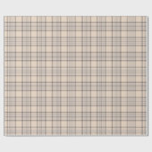 Papier Cadeau No. 47 de beige, de brun et de blanc de plaid de (Plat)