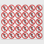 Papier Cadeau NO Ball Games ⚠ Thai Park ⚠ (Plat)