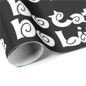 Papier Cadeau No Cat No Life Wrapper Paper (Coin rond)