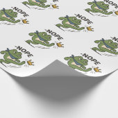 Papier Cadeau No Kings in America Frog No Kings Democracy (Coin)