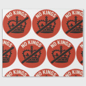 Papier Cadeau No Kings Protest Symbol (Plat)
