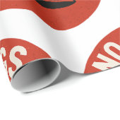 Papier Cadeau No Kings Protest Symbol (Coin rond)