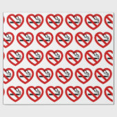 Papier Cadeau No Love For Smoking Sign (Plat)