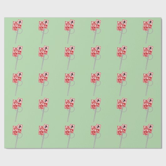 Papier Cadeau No parking anarchy sign (Plat)