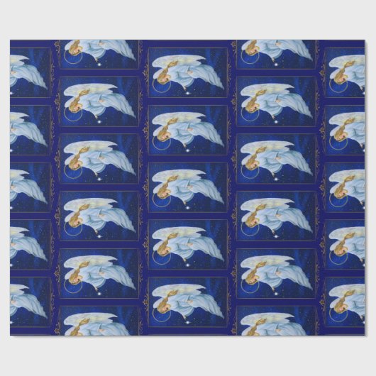 Papier Cadeau Nocturne d'ange (Plat)