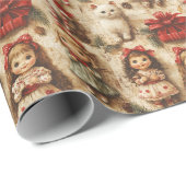 Papier Cadeau Noël , (Coin rond)