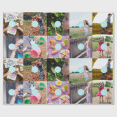 Papier Cadeau Noël 10 Photos Collage (Plat)