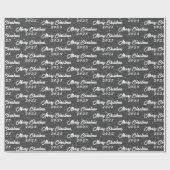 Papier Cadeau Noël 2025 Sur Grey (Plat)