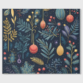 Papier Cadeau Noël 30 pouces x 6 pieds Gloss (Plat)