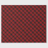 Papier Cadeau Noël à damiers motif Red Buffalo Plaid (Plat)
