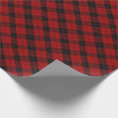 Papier Cadeau Noël à damiers motif Red Buffalo Plaid (Coin)