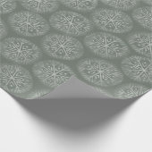 Papier Cadeau Noël à flocon de neige peint (Coin)