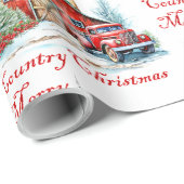 Papier Cadeau Noël à la campagne (Coin rond)