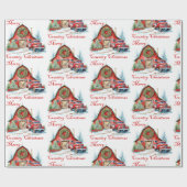 Papier Cadeau Noël à la campagne (Plat)