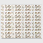 Papier Cadeau Noël à la crèche afro-américaine (Plat)