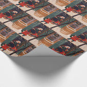 Papier Cadeau Noël à la maison de grand-mère (Coin)