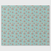 Papier Cadeau Noël à la plage (Plat)