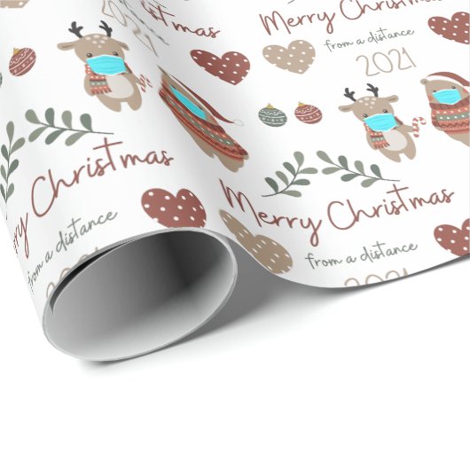 Papier Cadeau Noël À Partir D'Un Papier À Distance (Coin rond)