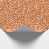 Papier Cadeau Noël à thème Noël Orange (Coin)