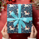 Papier Cadeau Noël à Unicorne<br><div class="desc">Cette conception a été créée par art numérique. Elle peut être personnalisée en cliquant sur le bouton personnaliser et en modifiant la couleur, en ajoutant un nom, des initiales ou vos mots préférés. Contactez-moi à l'adresse colorflowcreations@gmail.com si vous souhaitez que ce design soit disponible sur un autre produit. Voir d'autres...</div>