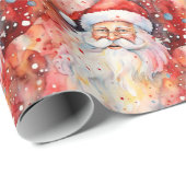 Papier Cadeau Noël Abstrait (Coin rond)