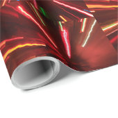 Papier Cadeau Noël Abstrait (Coin rond)