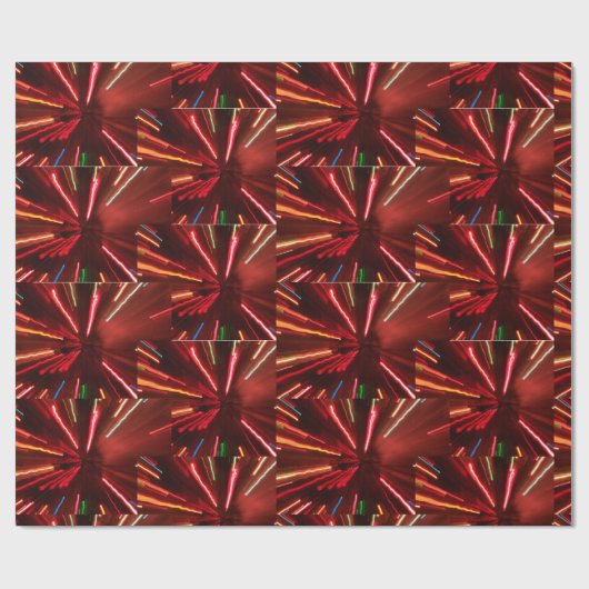 Papier Cadeau Noël Abstrait (Plat)