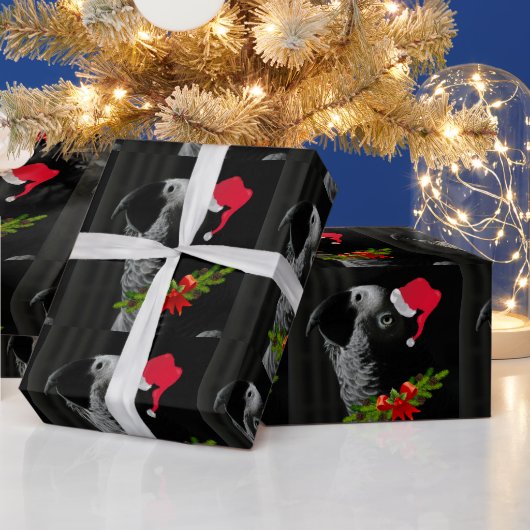Papier Cadeau Noël africain du Congo Grey (Vacances)