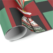 Papier Cadeau Noël Afrocentrique sans couture (Coin rond)