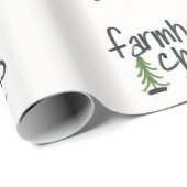 Papier Cadeau Noël agricole (Coin rond)