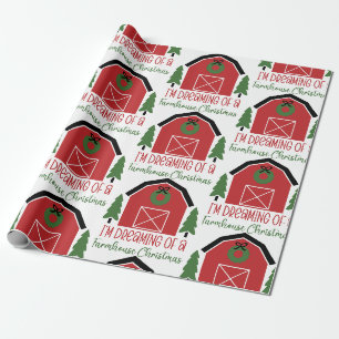Papier Cadeau Noël agricole
