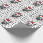 Papier Cadeau Noël Allemand Berger Santa Hat (Coin)