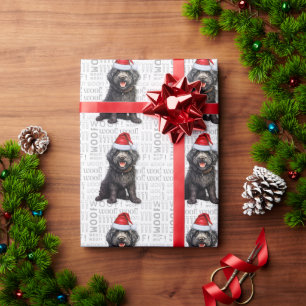Papier Cadeau Noël Amoureux des chiens Barbet