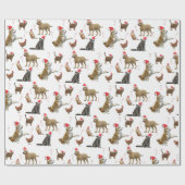 Papier Cadeau Noël animal (Plat)