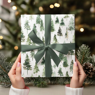 Papier Cadeau Noël aquarelle inspiré de la nature