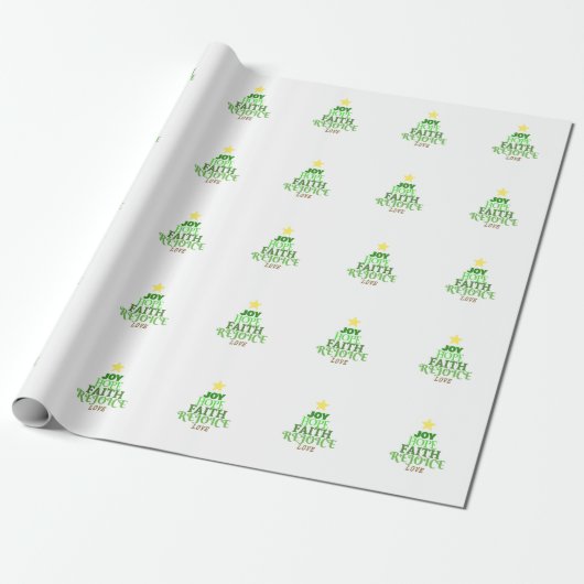 Papier Cadeau Noël Arbre de Noël (Déroulé)